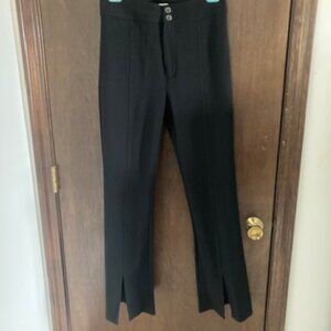 Anthropologie Maeve Black Kick Pleat Pants, Size 6